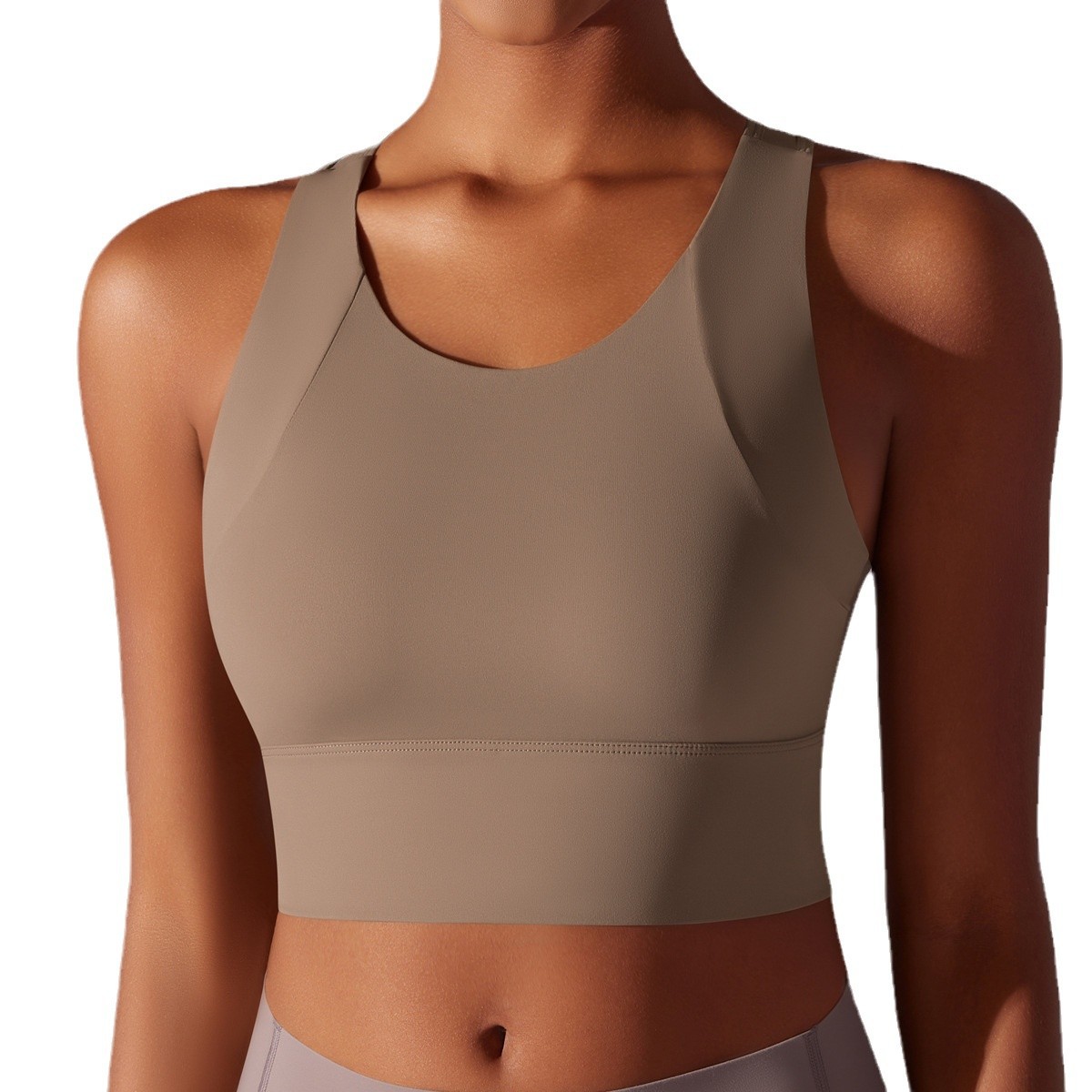 Taza fija de una sola pieza chaleco deportivo curva de cohesión ropa interior deportiva Adelgazamiento Belleza espalda fitness ropa de yoga sujetador para las mujeres