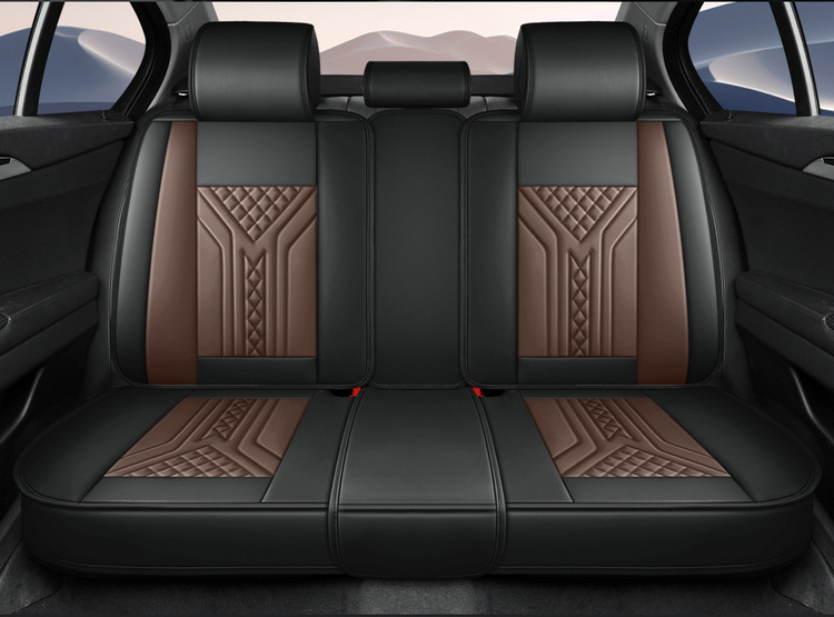 Cross-Border Car Seat Covers, Four-Season Universal Seat Covers, Fully Enclosed Seat Cushions, Nappa Leather Seat Covers, Breathable Ice Silk Cushions