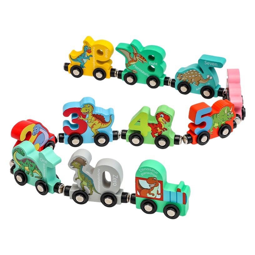 Magnetic digital tren juguetes educativos bloques de construcción magnéticos de los niños ensamblados bebé niña 1-3 a 6 años de edad 2 niños