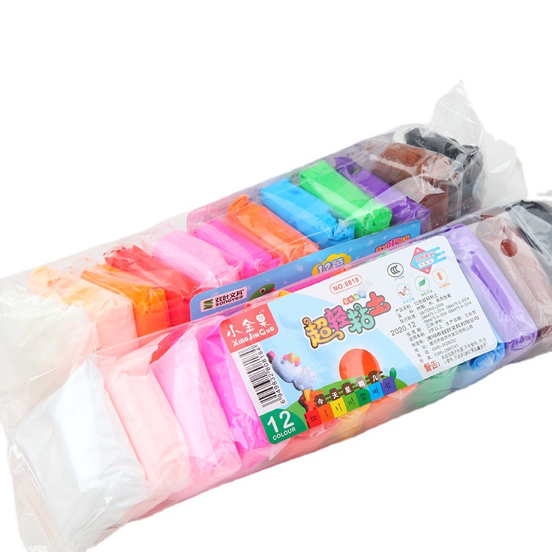 12 color clay wholesale 24 color ultra light color clay diy10 color plasticine tool toy manufacturers