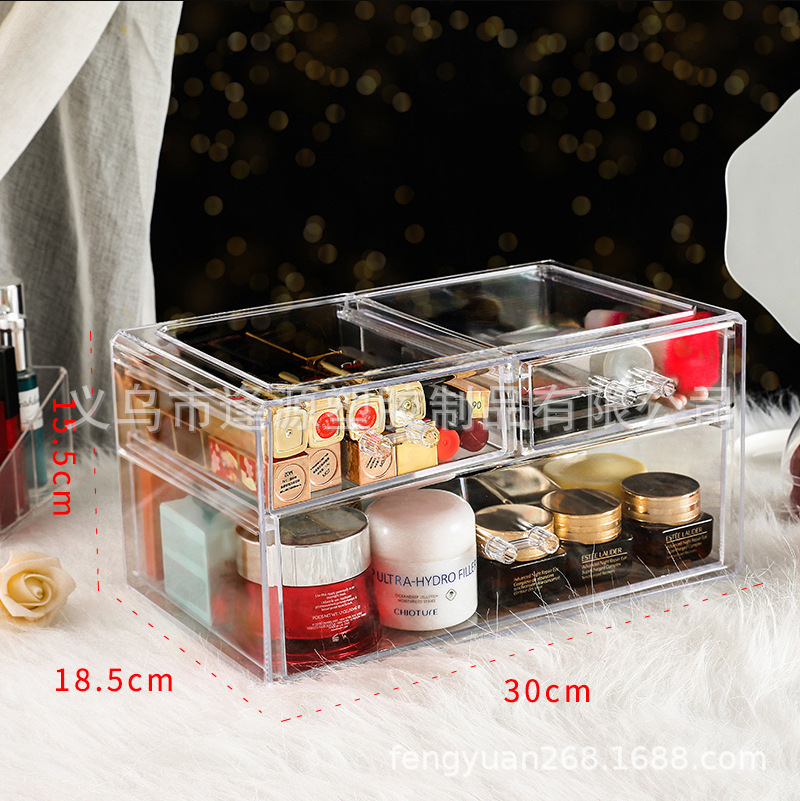 李佳琪同款亚克力口红收纳盒化妆品桌面置物架多格唇釉架