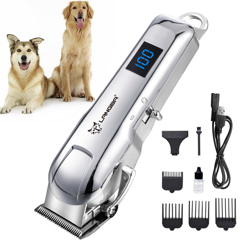 Wolf bully pet hair clipper push charging hair shaver electric clipper cross-border dog cat pet electric clipper Wolf bully pet hair clipper push charging hair shaver electric clipper cross-border dog cat pet electric clipper