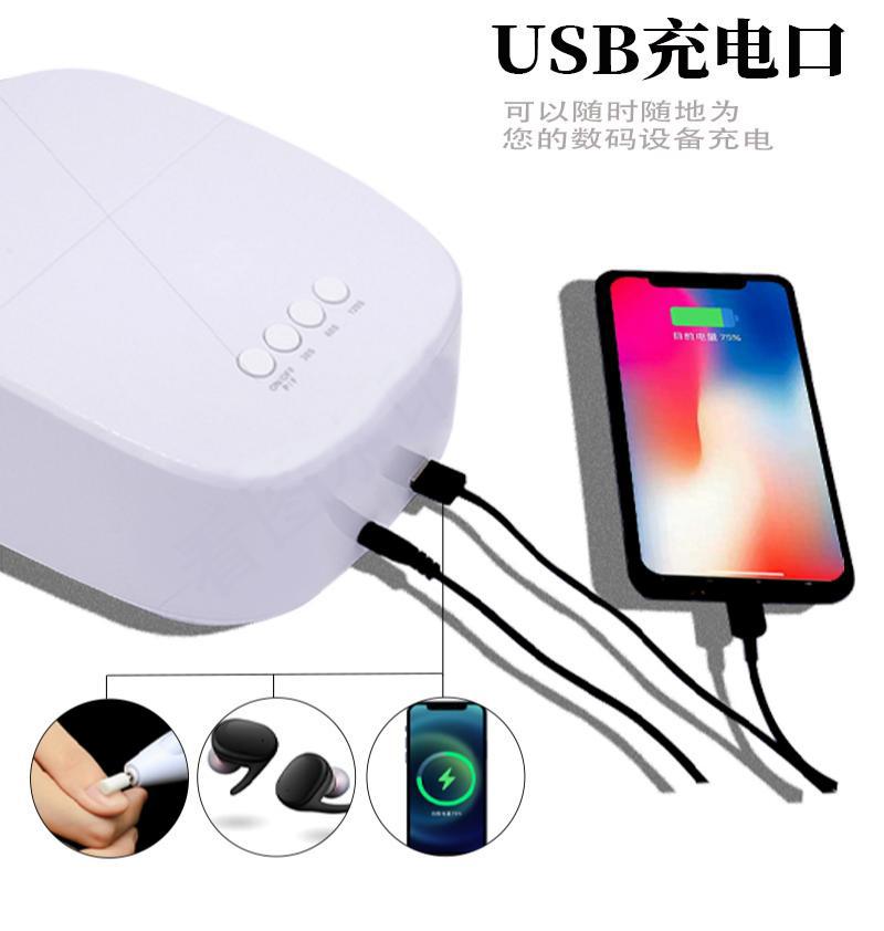 P30便攜式美甲燈美甲師專用大功率烤甲光療機(jī)充電式快干指甲烤燈