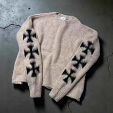 2025新款春季保暖日韩风休闲简约几何图案提花圆领男女毛衣针织衫