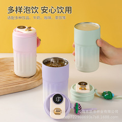 Intelligent temperature measurement 316 stainless steel coffee cup, high-looking double-layer insulated cup, portable gift water cup for men and women