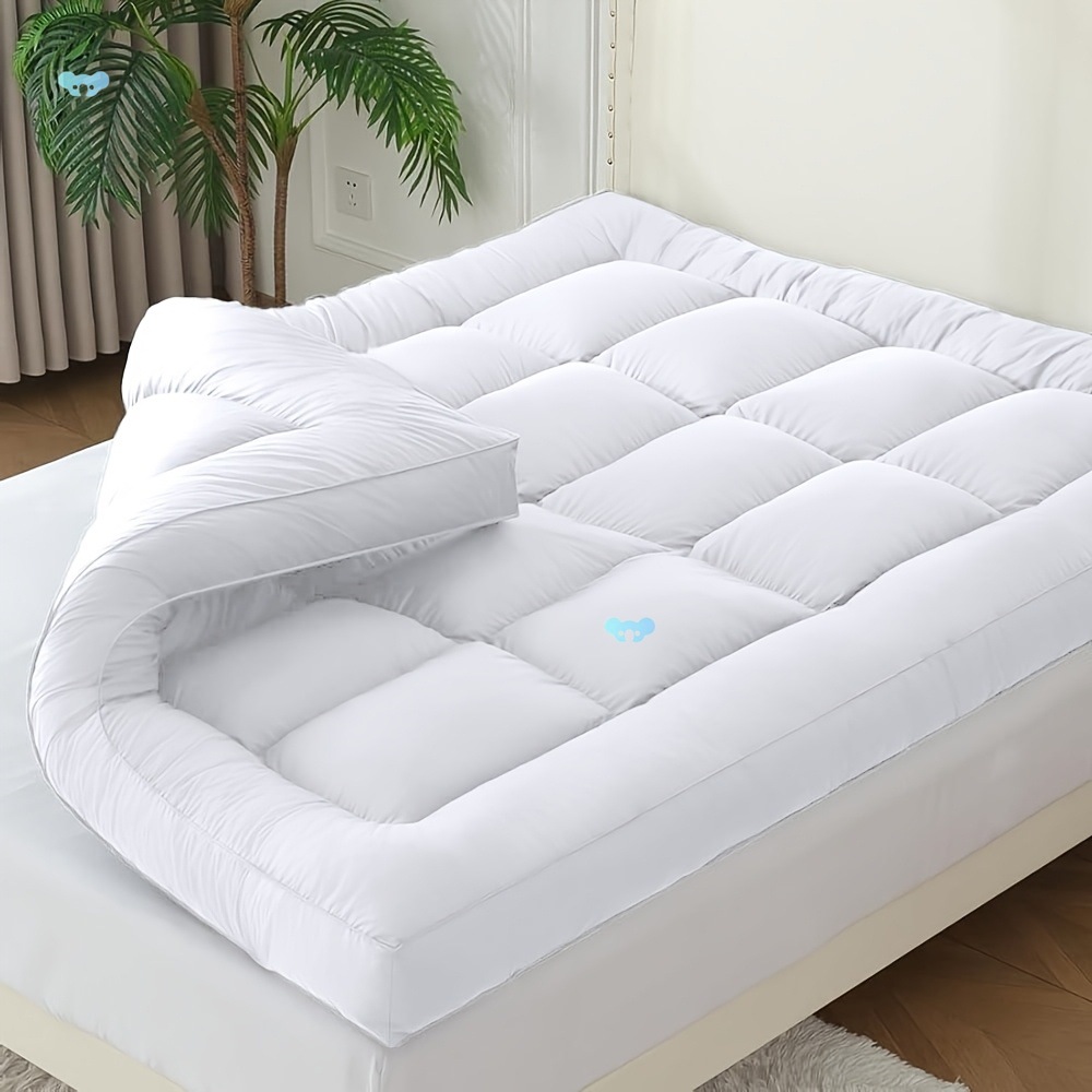 500/1000gsm Extra Thick Fitted Mattress Topper Cooling跨境|ms