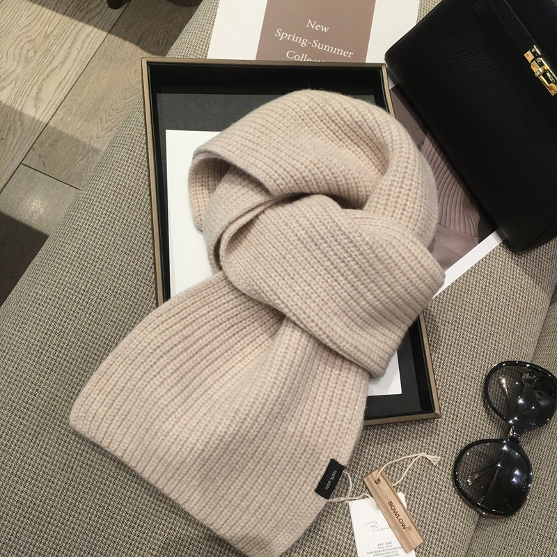 出口欧洲纯色竖纹WOOL100%羊毛围巾冬季保暖长款时尚披肩两用保暖|undefined