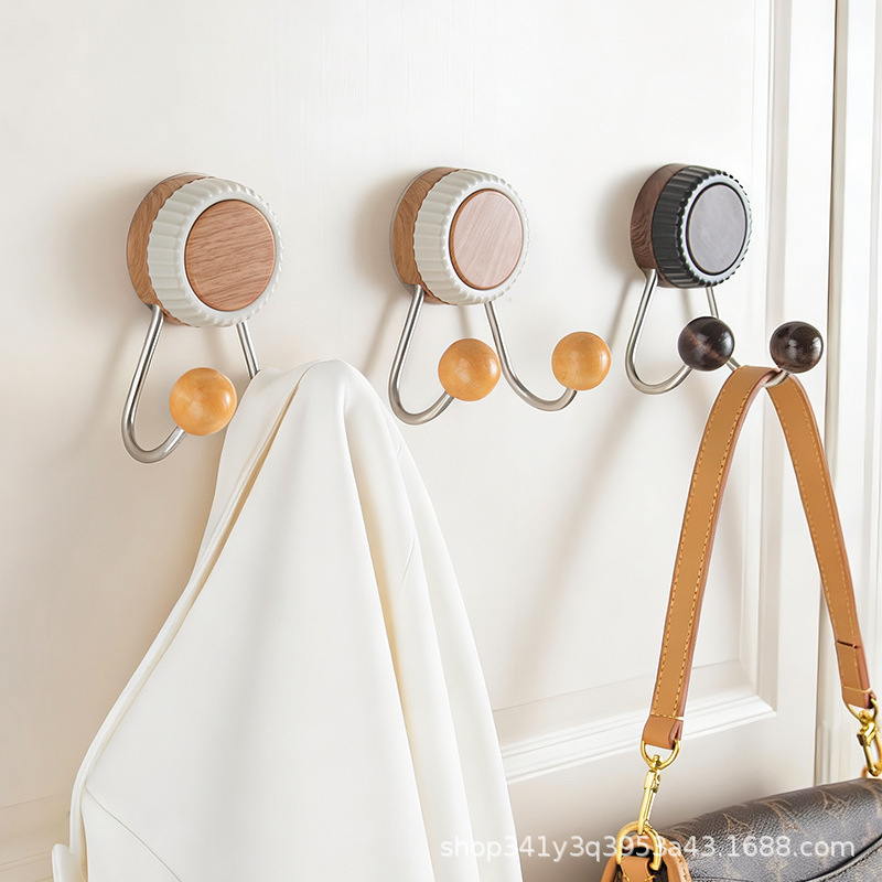 Wood Grain Suction Cup Bathroom Rack Paper Towel Holder Multifunctional Kitchen Roll Paper Hook Wall-Mounted Storage Rack Wood Grain Suction Cup Bathroom Rack Paper Towel Holder Multifunctional Kitchen Roll Paper Hook Wall-Mounted Storage Rack