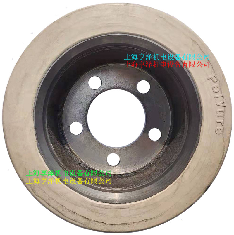 林德电动车T20S防滑驱动轮主动轮 橡胶冷库专用轮 白色轱辘子