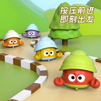 Новая детская игрушечная машинка с мультяшным принтом для малышей, которая помогает развивать способности к подъему головы, милый развивающий игрушечный крабик в виде питомца, подарок для детей.