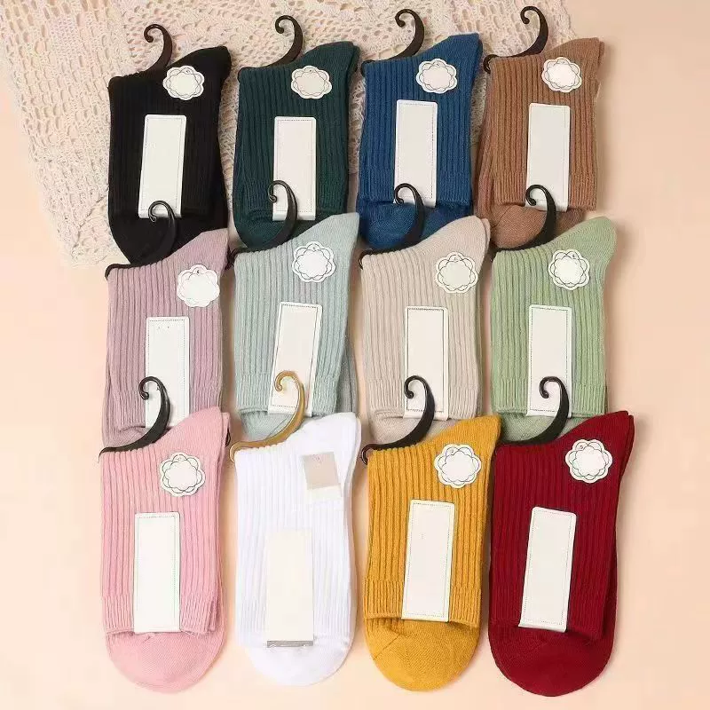 Antibacterial summer cute knee socks, mid-length