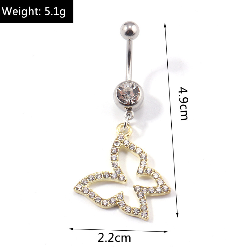 Diamond-encrusted Butterfly Piercing For Face And Head Jewelry_voghion.com