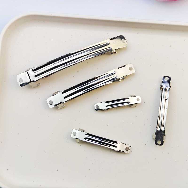 Spring Clip Hairpin Wholesale One-Word Clip Automatic Clip Domestic Three-Piece Clip Headwear DIY Handmade Jewelry Accessories Spring Clip Hairpin Wholesale One-Word Clip Automatic Clip Domestic Three-Piece Clip Headwear DIY Handmade Jewelry Accessories