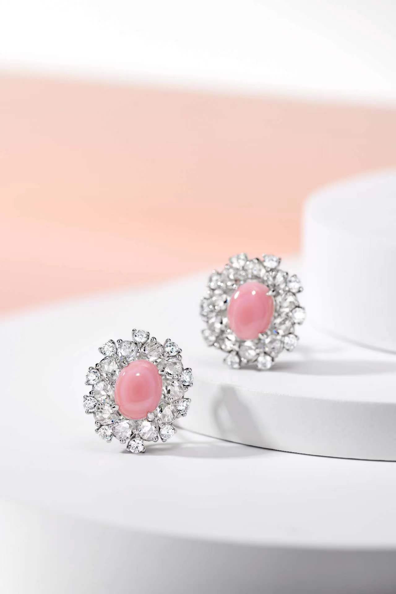 1 Par Estilo Vintage Rosa Enchapado Plata Esterlina Pendientes display picture 6