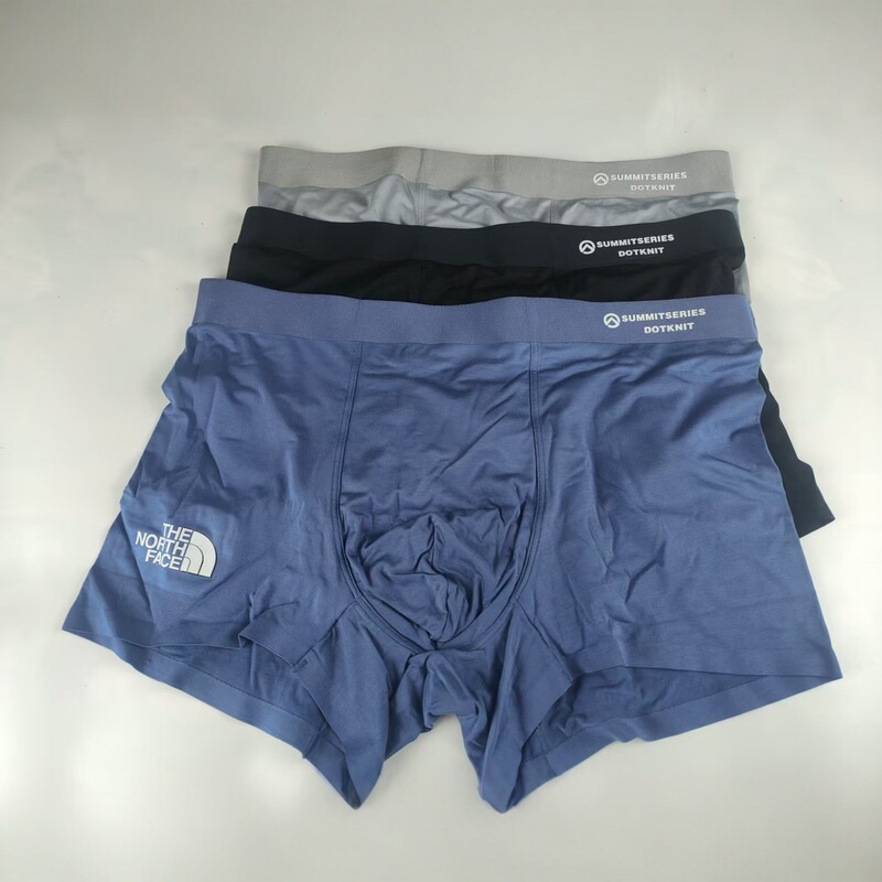 Cross-Border Export Men's Underwear Pure Cotton 100-Count U-Shaped Honeycomb Breathable Gift Box Three-Pack Underwear