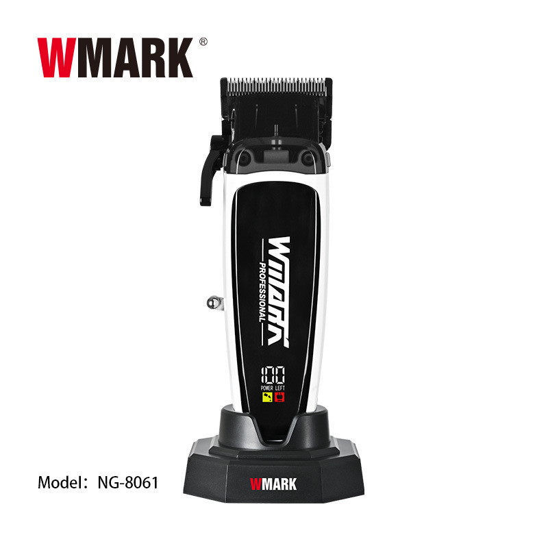WMARK NG-8061 ブラシレスモーター搭載バリカン ベース付き 電動バリカン 充電式バリカン DLC カッターヘッド|undefined