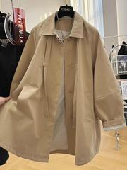 2025新款感洋气宽松休闲中长款风衣女春秋薄款气质工装外套潮