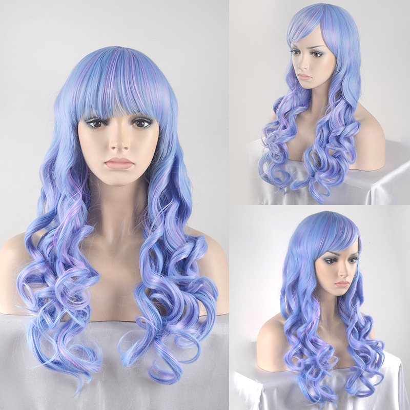 하늘색과 분홍색