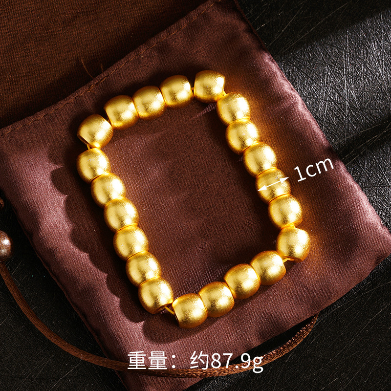 Mujeres y mujeres de oro de Vietnam, brazaletes de estilo nacional, muchas especificaciones, fabricantes de brazaletes de perlas esmerizadas, Yiwu al por mayor