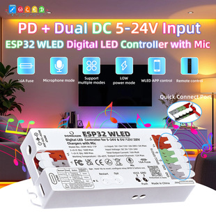 DOMRAEM PD���ESP32 WLED����LED�������������L16A���U�zWS281X