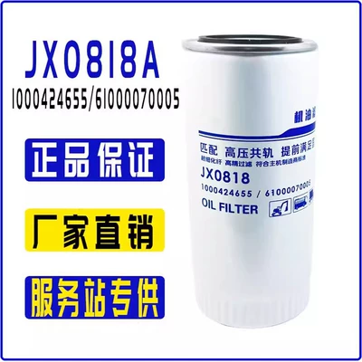 Jx0818A Engine Filter 61000070005 Howo Delong Truck Oil Filter Element 1000424655A (Oil filter)