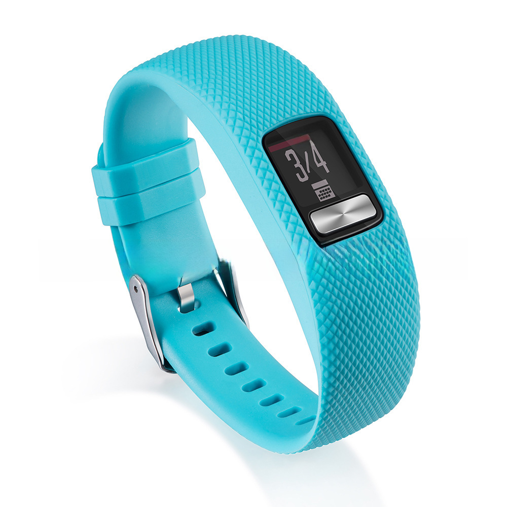 玄音適用於佳明Garminvivofit4硅膠錶帶金屬扣腕帶硅膠運動款手