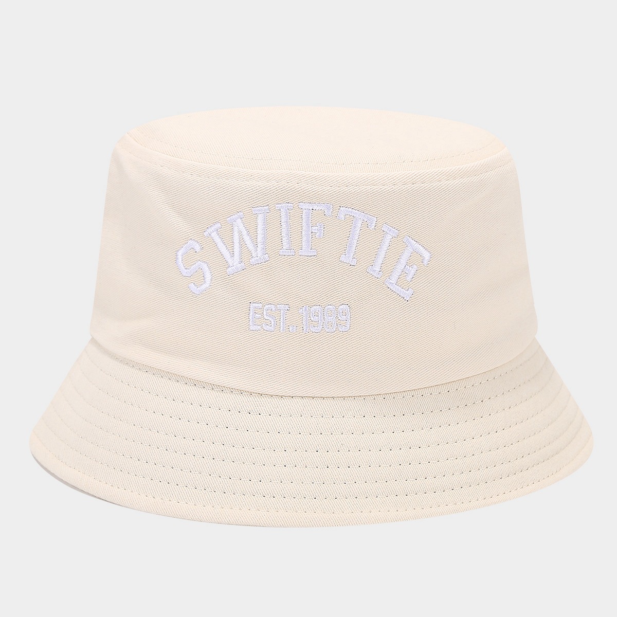 Nueva SWIFTIE bordado sombrero de pescador de verano moda fanáticos sombrero pareja sombrero de bañera solar transpirable