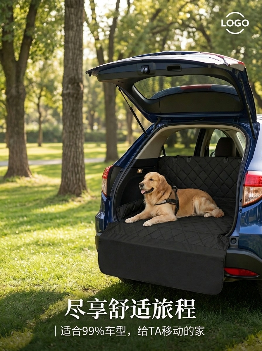 Cross-border exclusive car pet mat made of thickened Oxford fabric, anti-stain, anti-dirt, scratch-resistant, wear-resistant car trunk mat