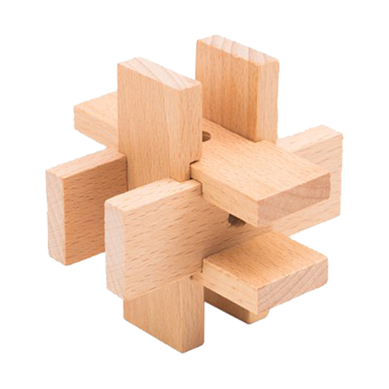 Los estudiantes de la escuela primaria de madera de más de 6 años de edad adultos mortaja bloques de construcción juguetes educativos Luban bloqueo Kong Ming bloqueo conjunto completo al por mayor