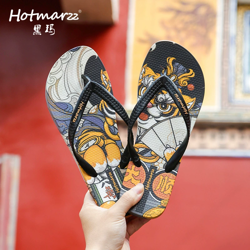 Новые мужские шлепанцы Hotmarzz Heima, Нескользящие повседневные шлепанцы, летняя пляжная обувь для покупок, верхняя одежда