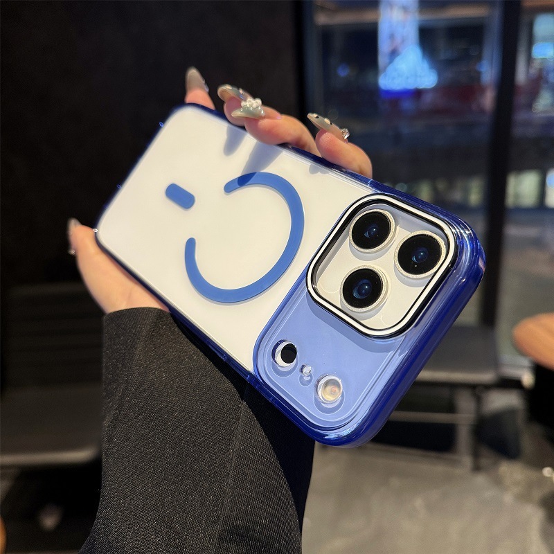 适用iPhone17苹果16新款晶彩亚克力磁吸手机壳透明简约15防摔全包|undefined