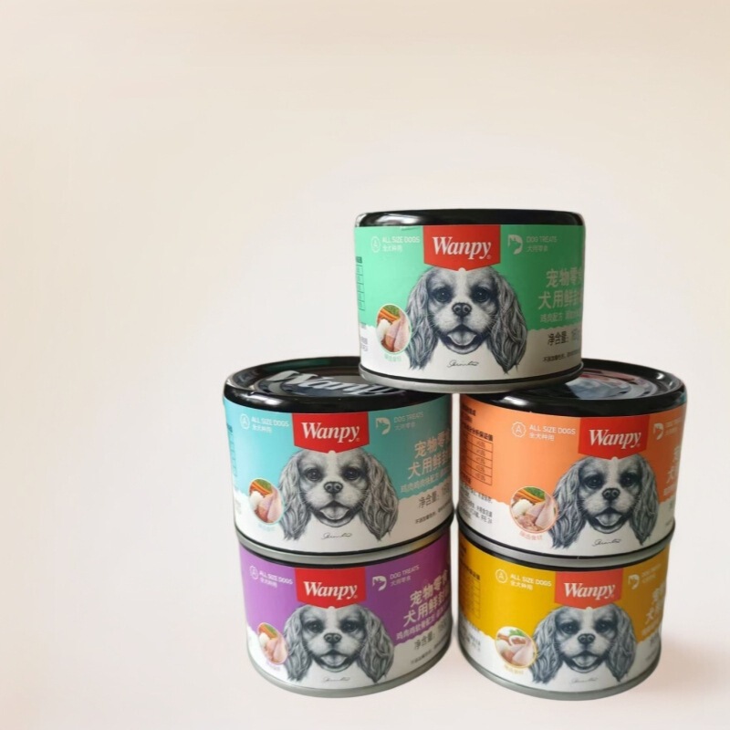 Naughty wanpy Dog Fresh Sealed Canned Dog Canned Wet Food Snacks Mixed Rice Chicken Piks Liver Cartilage Rice 160g Can