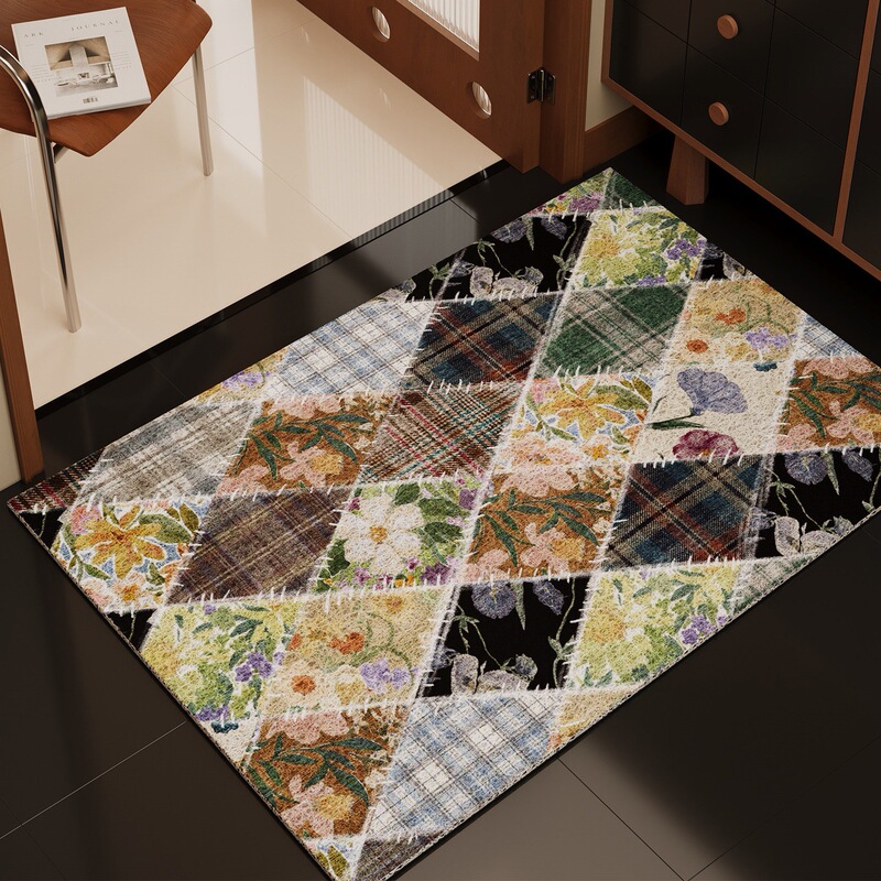 Entrance Door Mat for Entryway, Mud-Scraping and Dirt-Removing Foot Mat, Stain-Resistant, Easy to Maintain, Customizable Cuttable Silk Loop Mat Entrance Door Mat for Entryway, Mud-Scraping and Dirt-Removing Foot Mat, Stain-Resistant, Easy to Maintain, Customizable Cuttable Silk Loop Mat