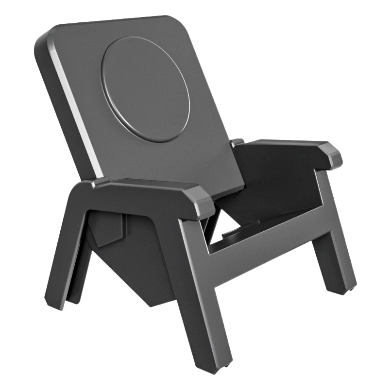 15W Qi certificado soporte de carga inalámbrica altavoz silla pequeña cargador inalámbrico escritorio teléfono móvil soporte vertical