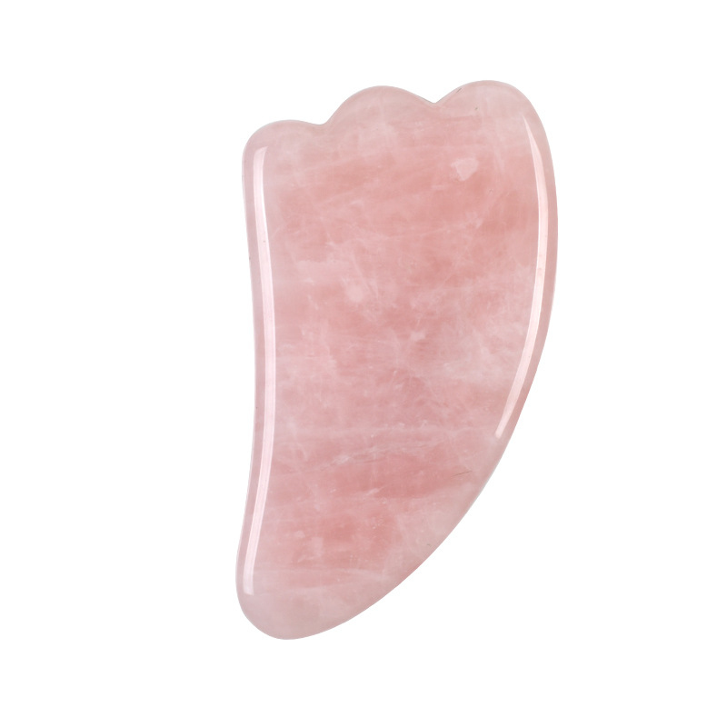 メーカースポット卸売り自然玉羊角スクレーパー水晶顔マッサージローラー粉晶原石ダイヤルシート