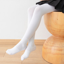 包邮防扭伤不起球儿童舞蹈袜考级专业白色连裤袜跳舞薄款女童袜