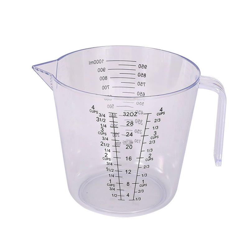 스케일 측정 컵을 가진 투명한 1000ML