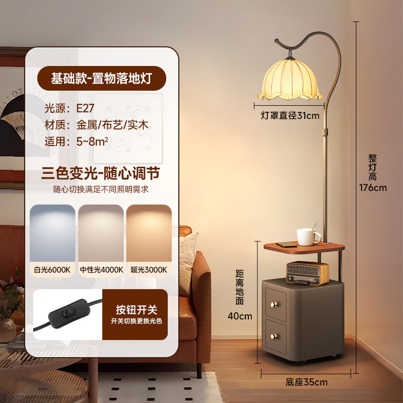 월넛 데스크탑 - 블랙 캐비닛 - 3색 디밍, 풀 스펙트럼 눈 보호 소스