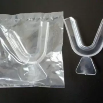 带手柄托牙 冷光mei白牙托 自制热固化热成型牙托 凝胶mei白牙托