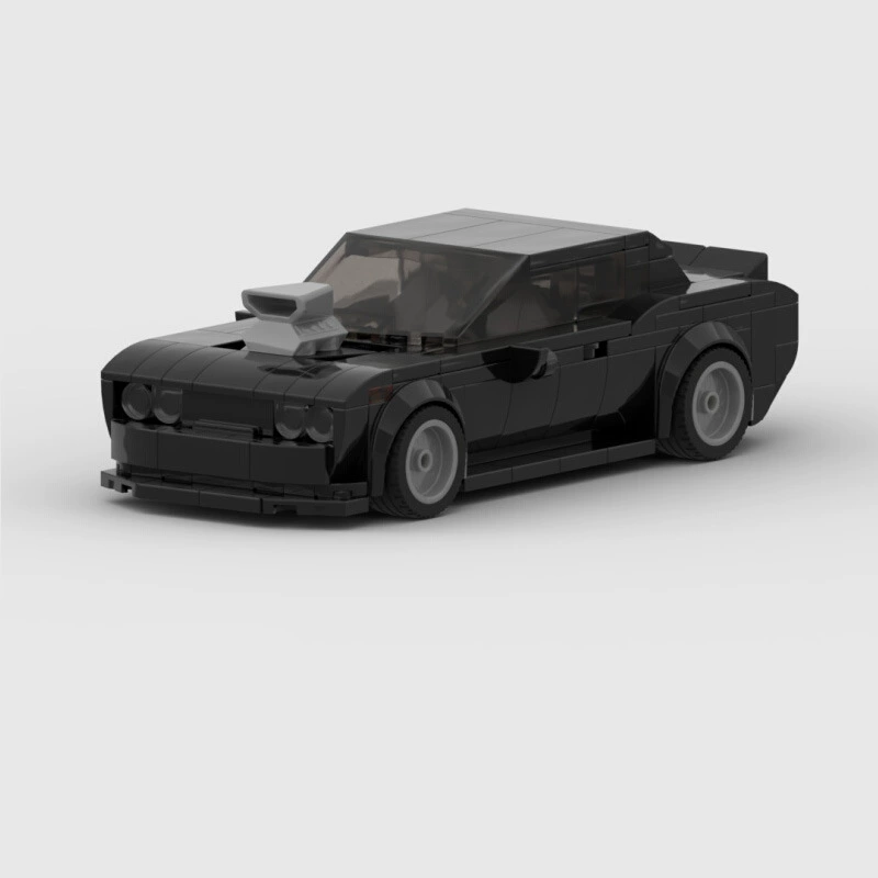 MOC конструктор, совместимый с Ledako Challenger Charger, большой автомобиль, серия Speed, творческий сверхбыстрый гоночный