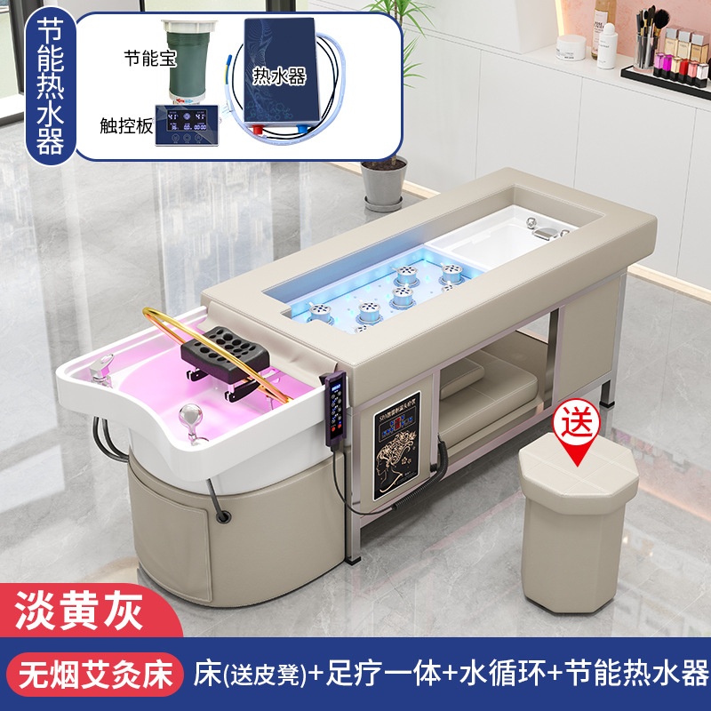 Gris amarillo claro + CIRCULACIÓN DE AGUA + calentador de agua