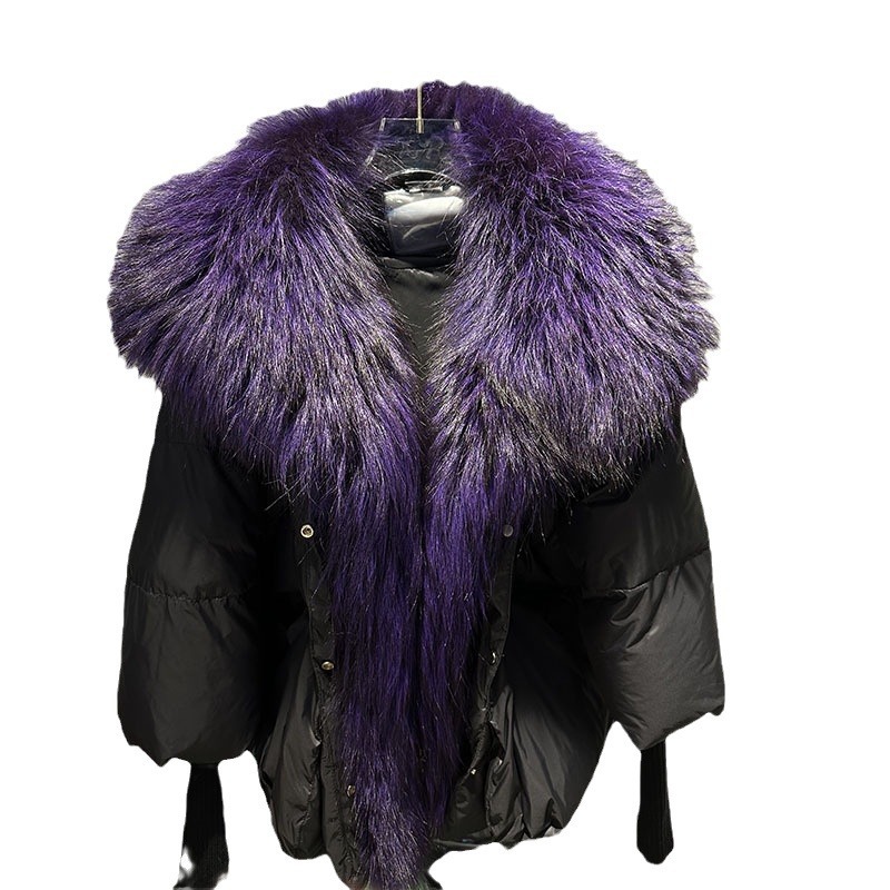 Women's Clothing hot selling winter new white duck down jacket niche design women's clothing short fur coat women_voghion.com
