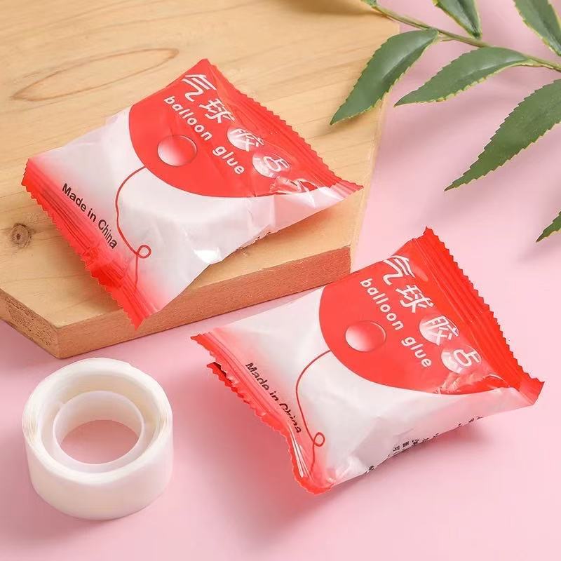 Puntos de pegamento para globos, puntos adhesivos, cinta de doble cara, puntos de pegamento redondos, pegamento sin rastro, 100 puntos removibles, artículos para bodas y fiestas