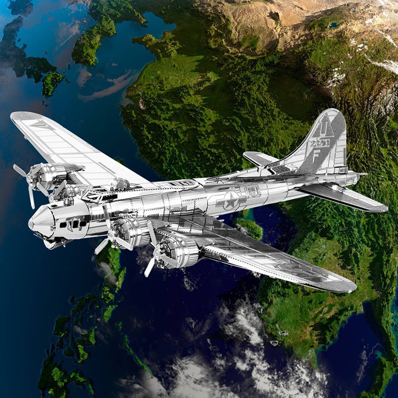 Acero estatua mágica al por mayor serie aviones grupo un rompecabezas de metal mini 3D 3D hecho a mano DIY montaje