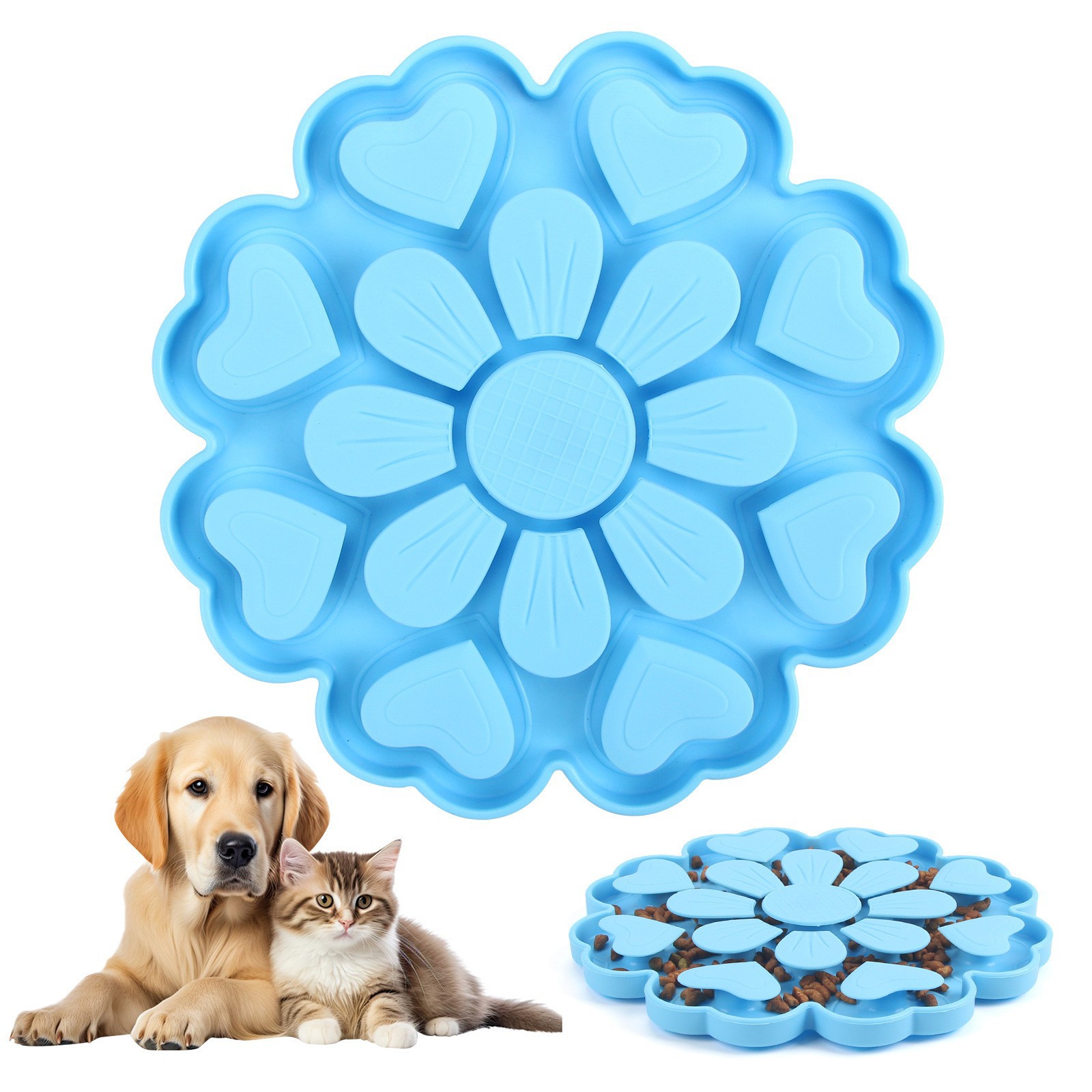 Cross-border wholesale pet silicone slow food mat licking non-slip…