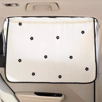 Sun shade Sun Protection, Heat Insulation, Sunshade - quilted-embroidered-curtain-flowers