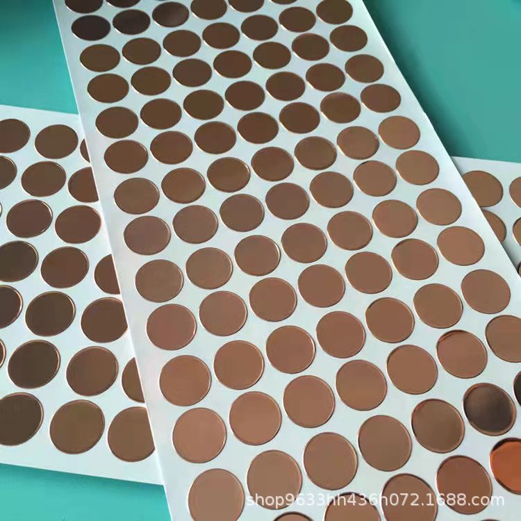 自粘铜箔片 按键触摸铜片 圆形铜箔贴纸 耳机触摸片 背胶铝箔片