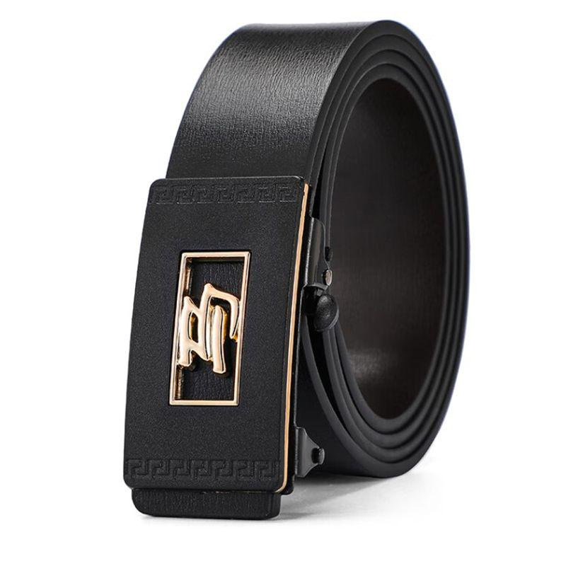 Cinturón automático para hombre moda juvenil casual y negocios sin dientes