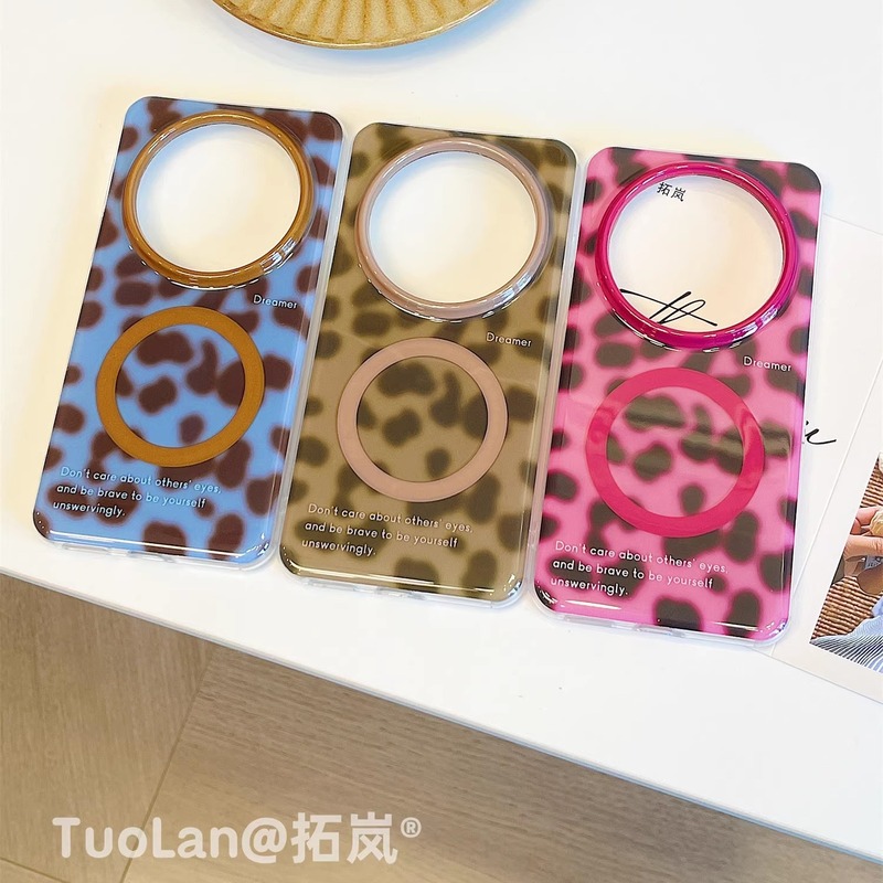 适用华为mate70pro+新款手机壳双层秋冬高级感mate60pro甜酷辣妹豹纹Magsafe磁吸pura70/80ultra硅胶|undefined