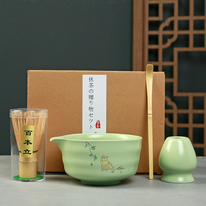 Cepillo de té de matcha de 100 centavos de matcha